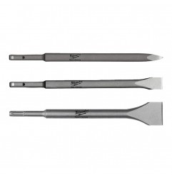 SET 3 SCALPELLI SDS-PLUS A PUNTA - PIATTO - LARGO DA L.250 MM. 4932430001