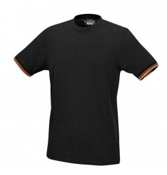 T-SHIRT 150GR. TG. S 100% COTONE  NERO 7549NE/S