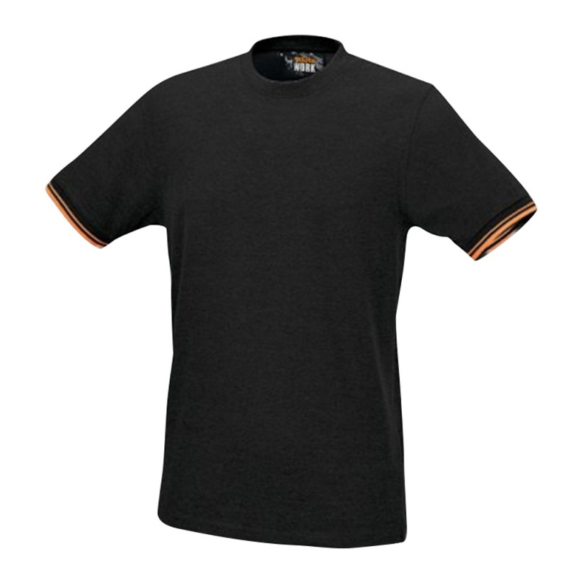 T-SHIRT 150GR. TG. S 100% COTONE  NERO 7549NE/S