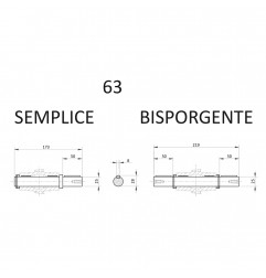 ALBERO LENTO SEMPLICE WMI 63 D.25 STM