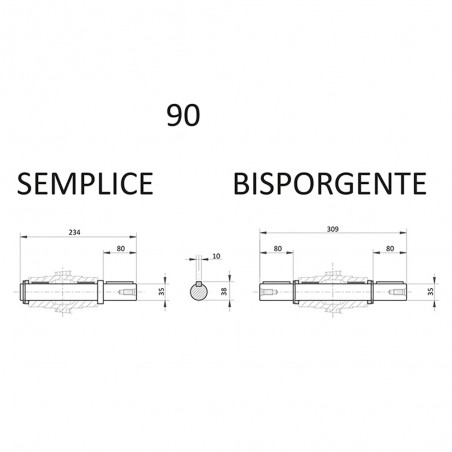 ALBERO LENTO SEMPLICE WMI90 STM