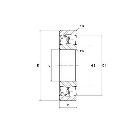 CUSCINETTO 30X72X19 2 CORONE DI RULLI ORIENTABILE 21306V SNR