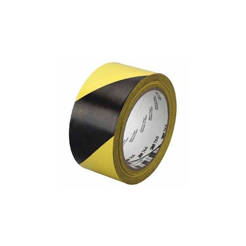 NASTRO ADESIVO SEGNAPAVIMENTO 50MM X 33MT GIALLO/NERO 3M 10580