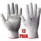 12 PAIA - GUANTI NBR 998 DORSO BIANCO AERATO NYLON/PALMO NITRILE TG 10