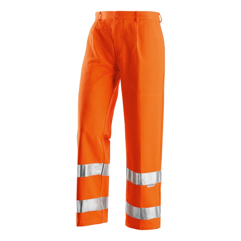 PANTALONE ALTA VISIBILITA' 60% COTONE 40% POLIES. REFLEX ARANCIO TG.50  436302