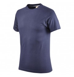 MAGLIETTA T-SHIRT BLU 100% COTONE 150 GR/MQ TG.L