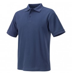 POLO BLU 100% COTONE TG.M 3 BOTTONI 190 GR/MQ SMART