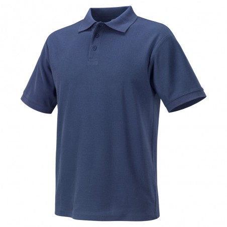 POLO BLU 100% COTONE TG.M 3 BOTTONI 190 GR/MQ SMART