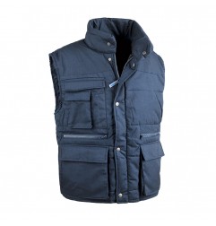 GILET IMBOTTITO 80% POLIESTERE 20% COTONE 4 TASCHE BLU 200GR TG.L ANTARES 9025