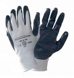 12 PAIA - GUANTI SPALMATO NITRILE NERO TG 8