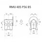 RIDUTTORE VITE SENZA FINE RMU 40 S 1/100 PAM 56  B5 FORO 18 LUBR.  STM