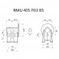 RIDUTTORE VITE SENZA FINE RMU 40 S 1/15 PAM 63  B5 FORO 19 LUBR. STM