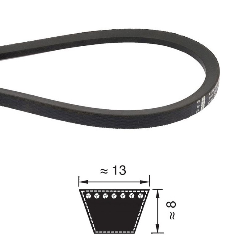 CINGHIA 13X950 A37 1/2 TRAPEZOIDALE PIX