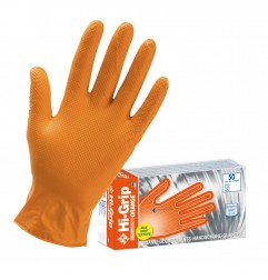 GUANTI NITRILE MONOUSO ARANCIO SPESSORE 0.16 SENZA POLVERE TG M 50 PZ ICO