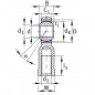 TESTA A SNODO 12X1,25 SENZA FORO DI LUBRIFICAZIONE TSF12.1C ISB