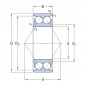 CUSCINETTO 20X47X20.6 2 CORONE DI SFERE CONTATTO OBLIQUO 3204 ATN9 ISB