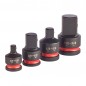 SET 4PZ ADATTATORI CON ATTACCO QUADRO IMPACT SOCKET 4932480356