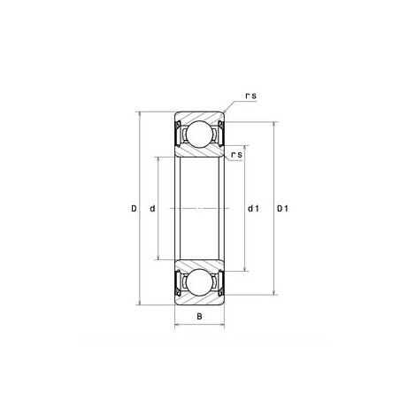 CUSCINETTO 45X75X16 1 CORONA DI SFERE 6009ZZNR/2AS NTN