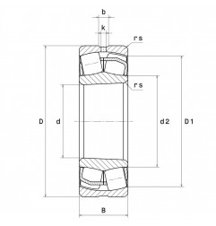 CUSCINETTO 120X215X58 ORIENTABILE A RULLI  22224EAKW33C3 NTN