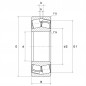 CUSCINETTO 120X215X58 ORIENTABILE A RULLI  22224EAKW33C3 NTN