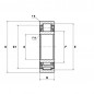 CUSCINETTO 25X52X15 A RULLI CILINDRICI NU205EG15 C3 SNR