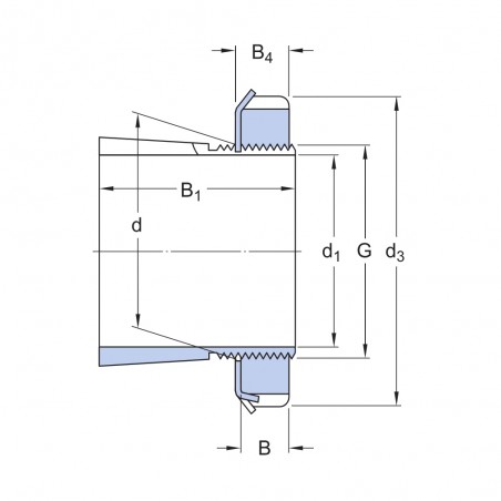 BUSSOLA DI TRAZIONE 35X58X46 H 2308 ISB