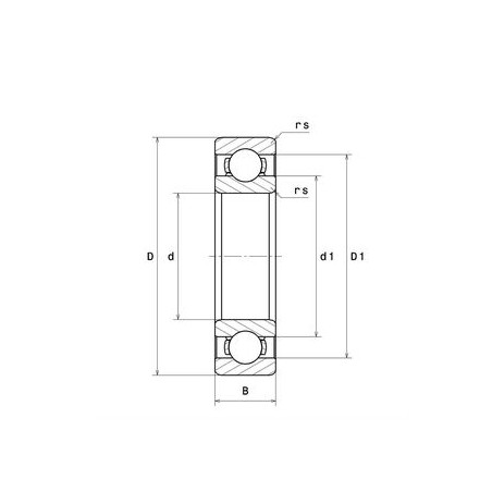 CUSCINETTO 25X52X15 1 CORONA DI SFERE 6205 VA 201 ALTA TEMPERAT.