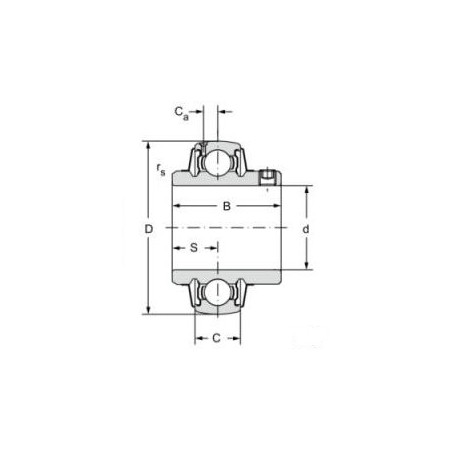 CUSCINETTO 60X110X27/65.1 PER SUPPORTO YAR - UC212