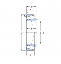 CUSCINETTO 60X110X23.75 A RULLI CONICI 30212 ISB