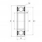 CUSCINETTO 65X90X13 1 CORONA DI SFERE 61913 LLU NTN