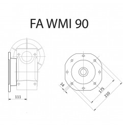 FLANGIA FA WMI90 STM