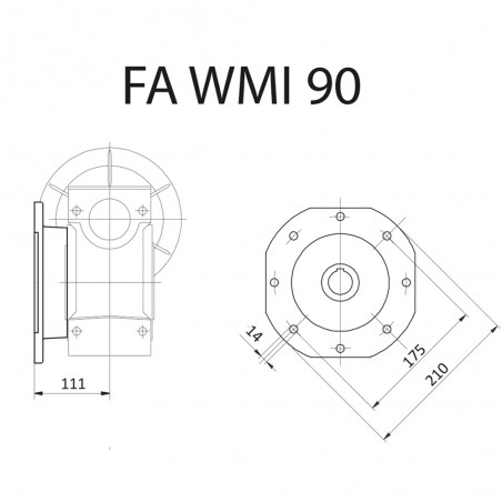 FLANGIA FA WMI90 STM