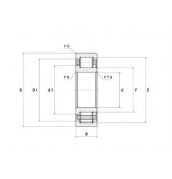 CUSCINETTO 30X62X16 A RULLI CILINDRICI NU206EAT2XC3 NTN