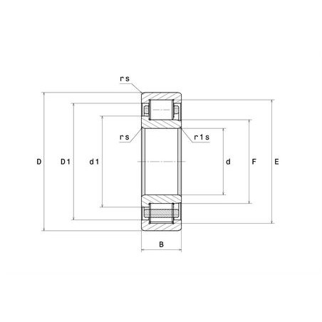 CUSCINETTO 30X62X16 A RULLI CILINDRICI NU206EAT2XC3 NTN