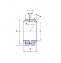 SNODO SFERICO 50X75X28/35 GE50ES 2RS ISB