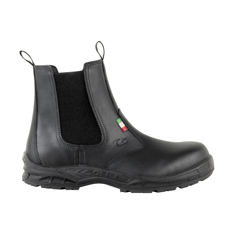 SCARPA ANTINFORTUNISTICA S3 SRC TG.42 PELLE FIORE IDROREPELLENTE COFRA