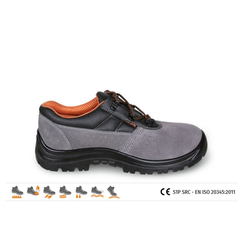 SCARPA ANTINFORTUNISTICA S1P SRC TG.39 BASSA PELLE SCAMOSCIATA BET7426BK/39