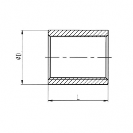 MANICOTTO 1/4 F-F INOX AISI 316