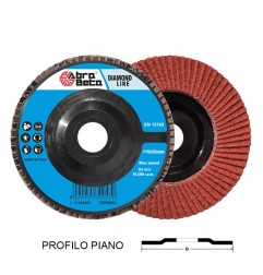 DISCO LAMELLARE 115 GR.60 CERAMICATO DIAMOND PIANO SUPPORTO IN NYLON