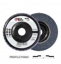 DISCO LAMELLARE 115 GR.40 ZIRCONIO SILVER PIANO BILAMELLARE SUPPORTO IN NYLON