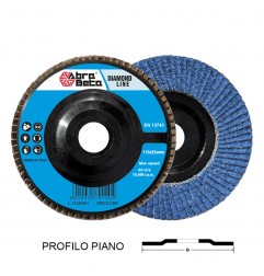 DISCO LAMELLARE 115 GR.60 ZIRCONIO CERAMICATO DIAMOND PIANO SUPPORTO IN NYLON