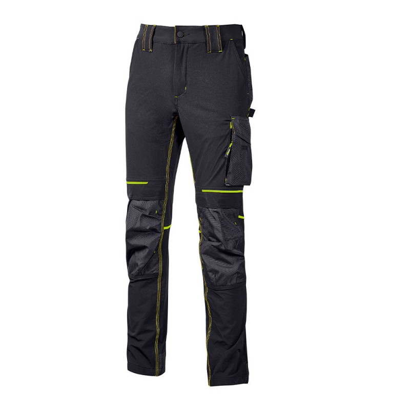 PANTALONE IN TESSUTO TG.L ASPHALT GREY GREEN U-POWER ATOM