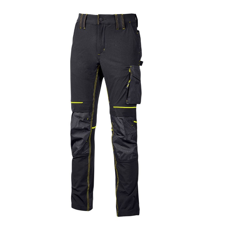 PANTALONE IN TESSUTO TG.L BLACK CARBON U-POWER ATOM