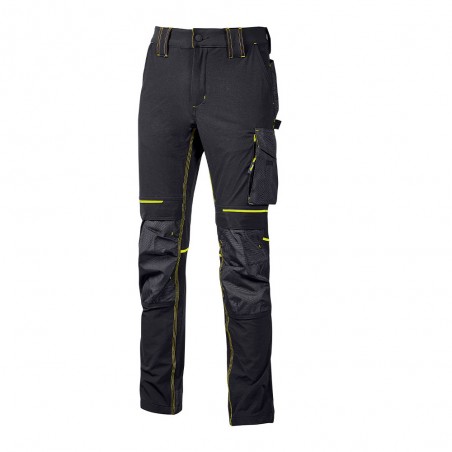 PANTALONE IN TESSUTO TG.M BLACK CARBON U-POWER ATOM