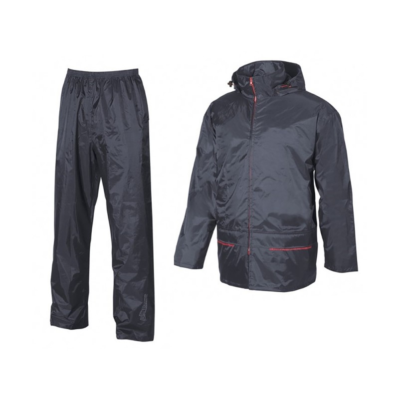 COMPLETO ANTIPIOGGIA GIACCA+PANTALONE TG.L MIDNIGHT BLUE U-POWER ECHO