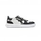 SCARPA SNEAKER OB SR TG.40 BASSA PELLE BIANCO/NERO U-POWER LIFESTYLE JAYDON