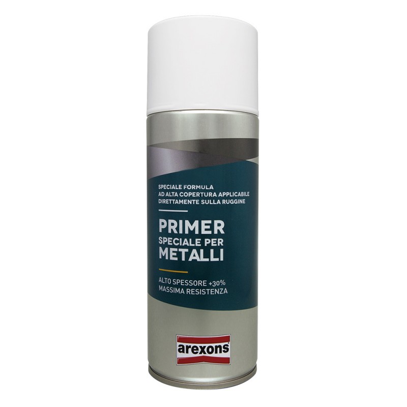 FONDO ANTIRUGGINE GRIGIO PER METALLI PRIMER SPECIALE SPRAY 400ML AREXONS