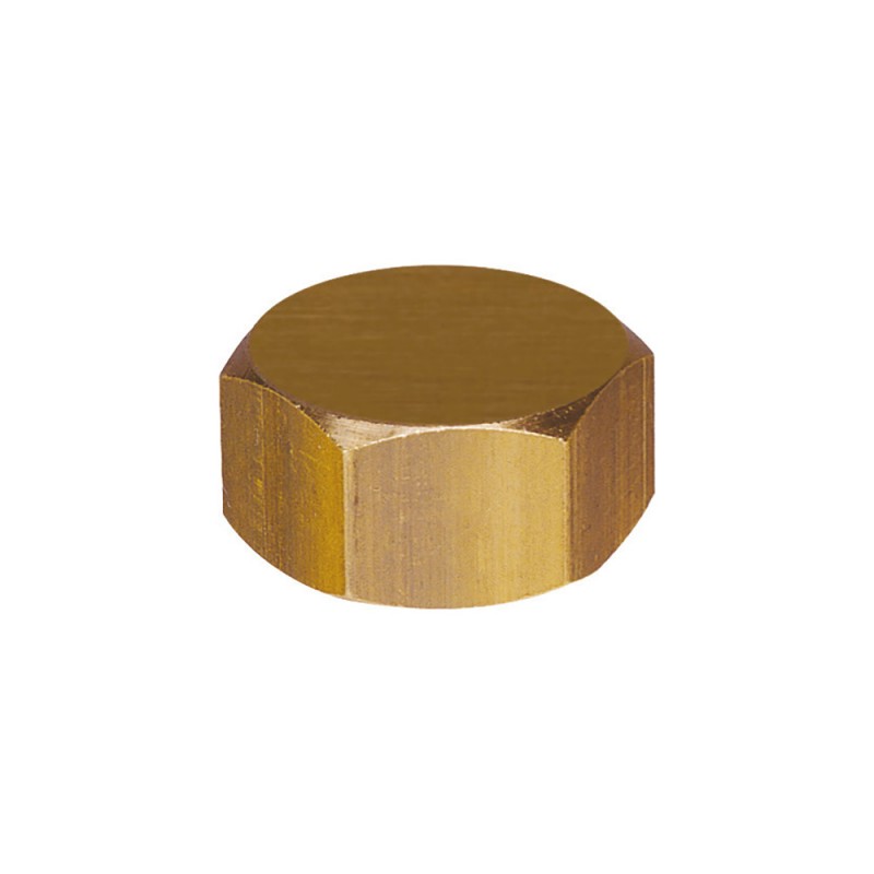 TAPPO OTTONE 1/2" F CON GUARNIZIONE 004211