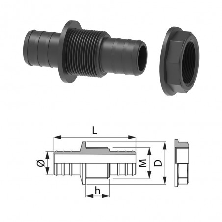 RACCORDO TUTTUNPEZZO G1" D.25 108425