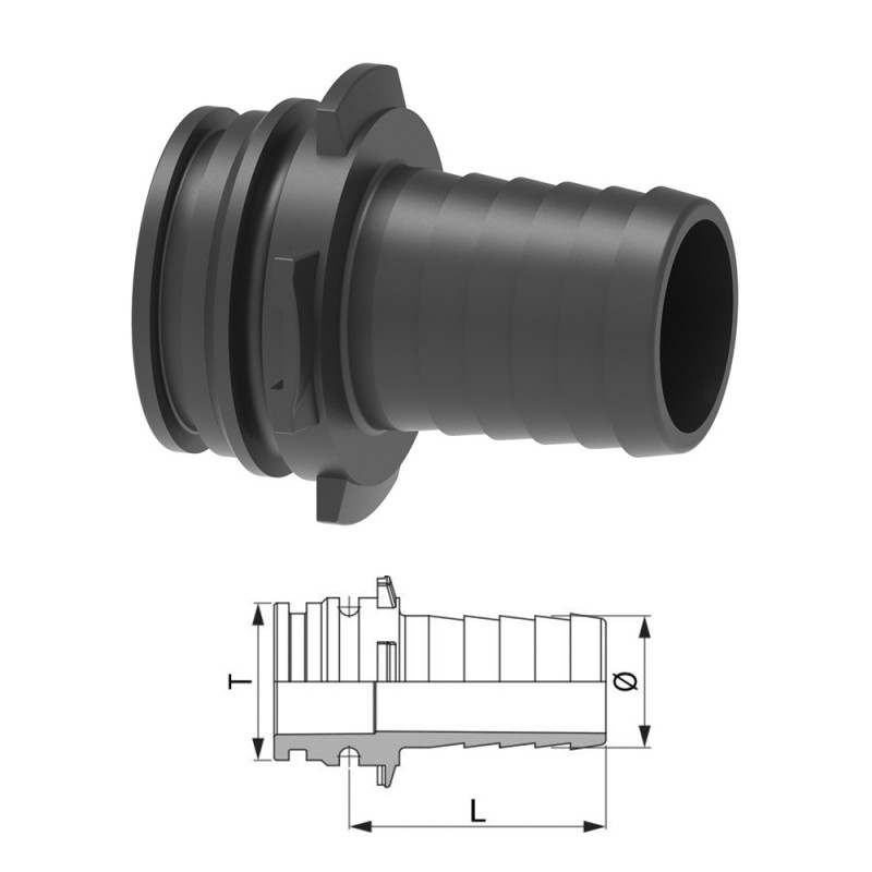 RACCORDO DRITTO T1M D.13 F.6 1091113A